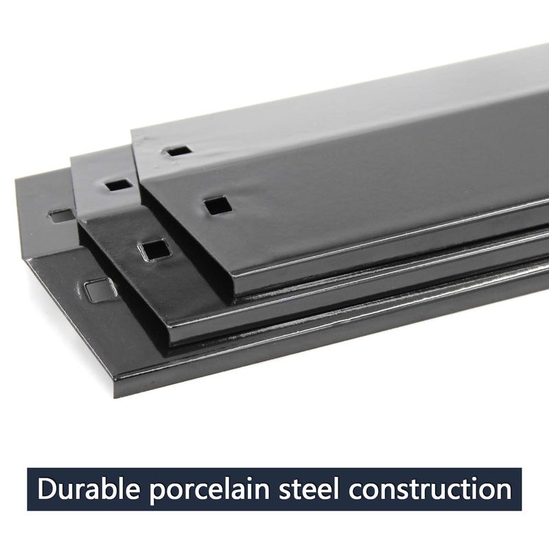 Hongso Heat Plates Shield for Chargriller 5050 5650 3070 3000 3001 3008 and Char Griller 3030 3072 4000 4208 5072 5252, King Griller Grill Models, Replacement Porcelain Steel, 18 15/16 inch, 3-Pack - Image 4